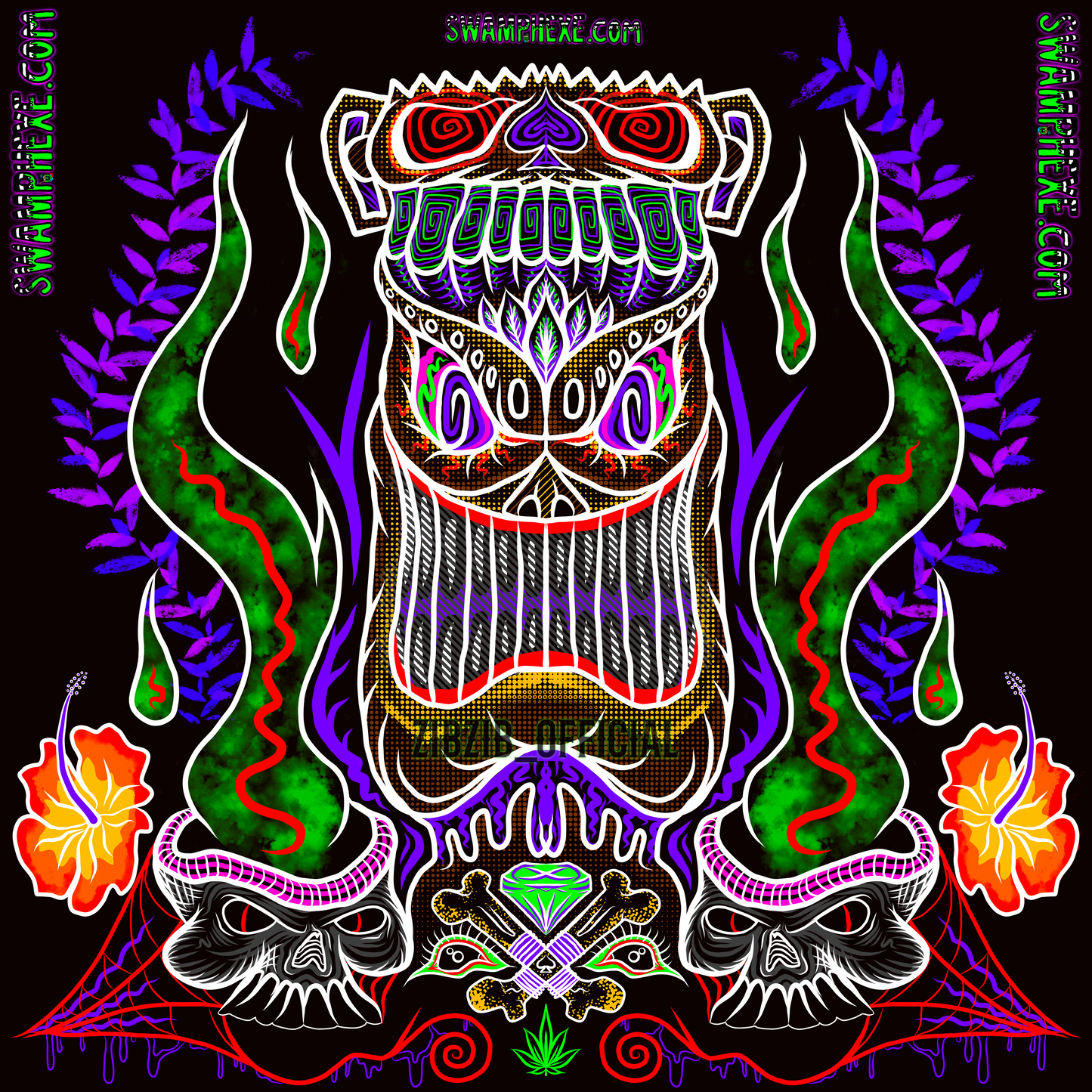 1 Tiki hibiscus png