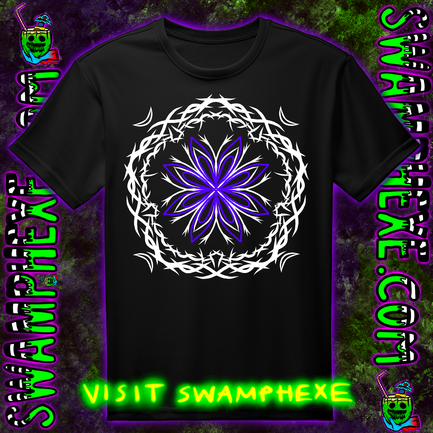 2pc Purple and white tribal, artwork combo