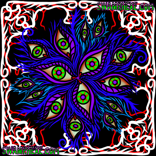 2 pc eye snowflake artwork combo.